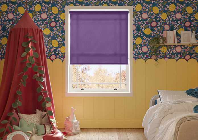 Trapani, Plum - Roller Blind - Image 3